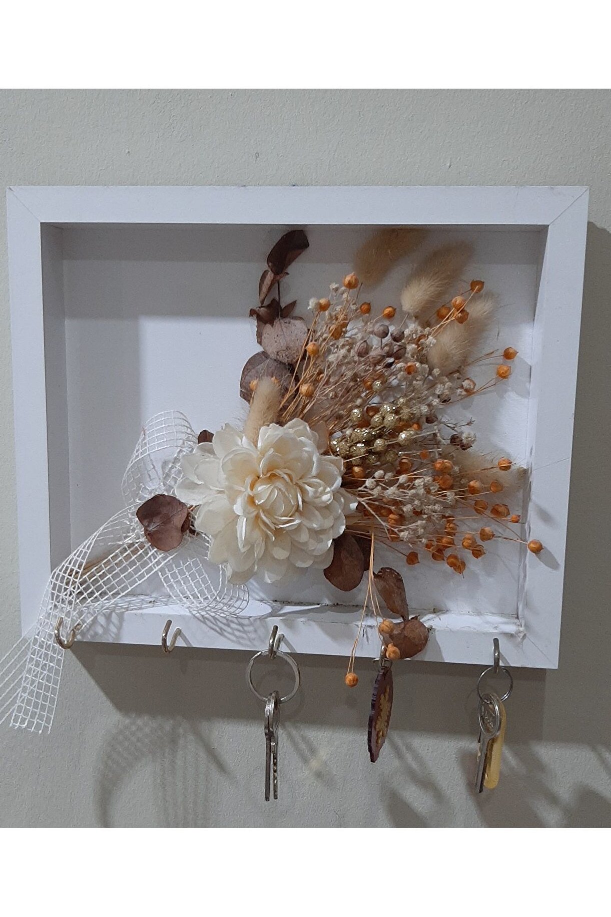 Ahşap Dekoratif Anahtarlık Askılığı